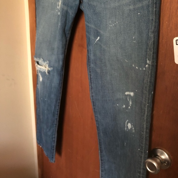 Levi’s 501 Straight Leg Button Fly Splatter Jeans - Picture 4 of 5